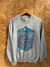 Vintage 90s Russell Athletic Plymouth Snowboarders M Gray Raglan Sweater